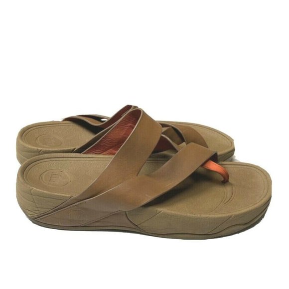 fitflop tan casual slippers